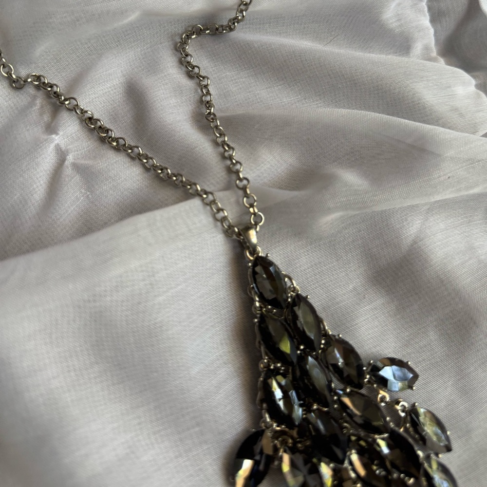 Chico’s Rhinestone Dangle Necklace - Picture 7 of 10